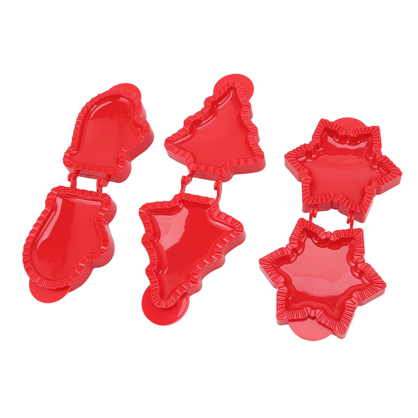 3 Pcs Pocket Pie Molds Christmas Tree Star Glove Shape Dough Presser Mini Hand Pie Mold Set Pie Maker for Christmas Baking - Image 2