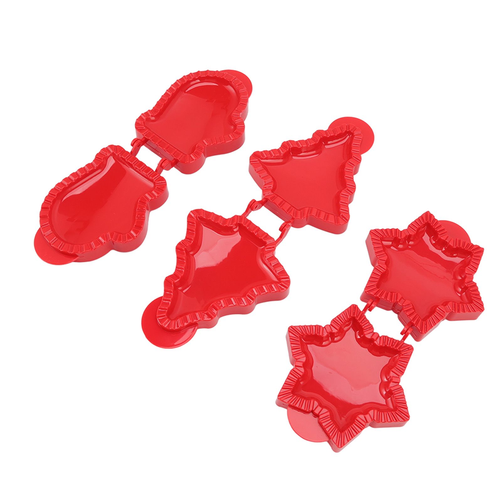 3 Pcs Pocket Pie Molds Christmas Tree Star Glove Shape Dough Presser Mini Hand Pie Mold Set Pie Maker for Christmas Baking - Image 3