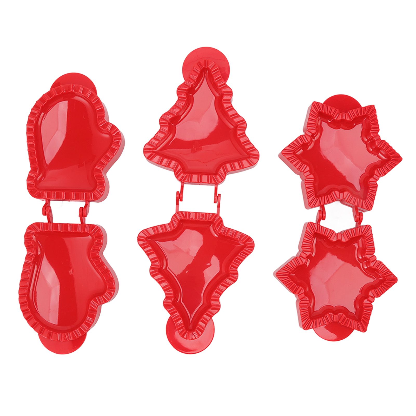 3 Pcs Pocket Pie Molds Christmas Tree Star Glove Shape Dough Presser Mini Hand Pie Mold Set Pie Maker for Christmas Baking - Image 4