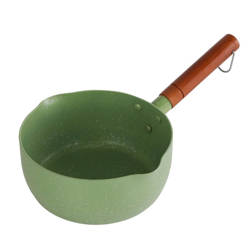 Japanese Style Saucepan Nonstick Milk Noodle Soup Sauce Pan Baby Food Cooking Pot Avocado Green 20cm - Image 1