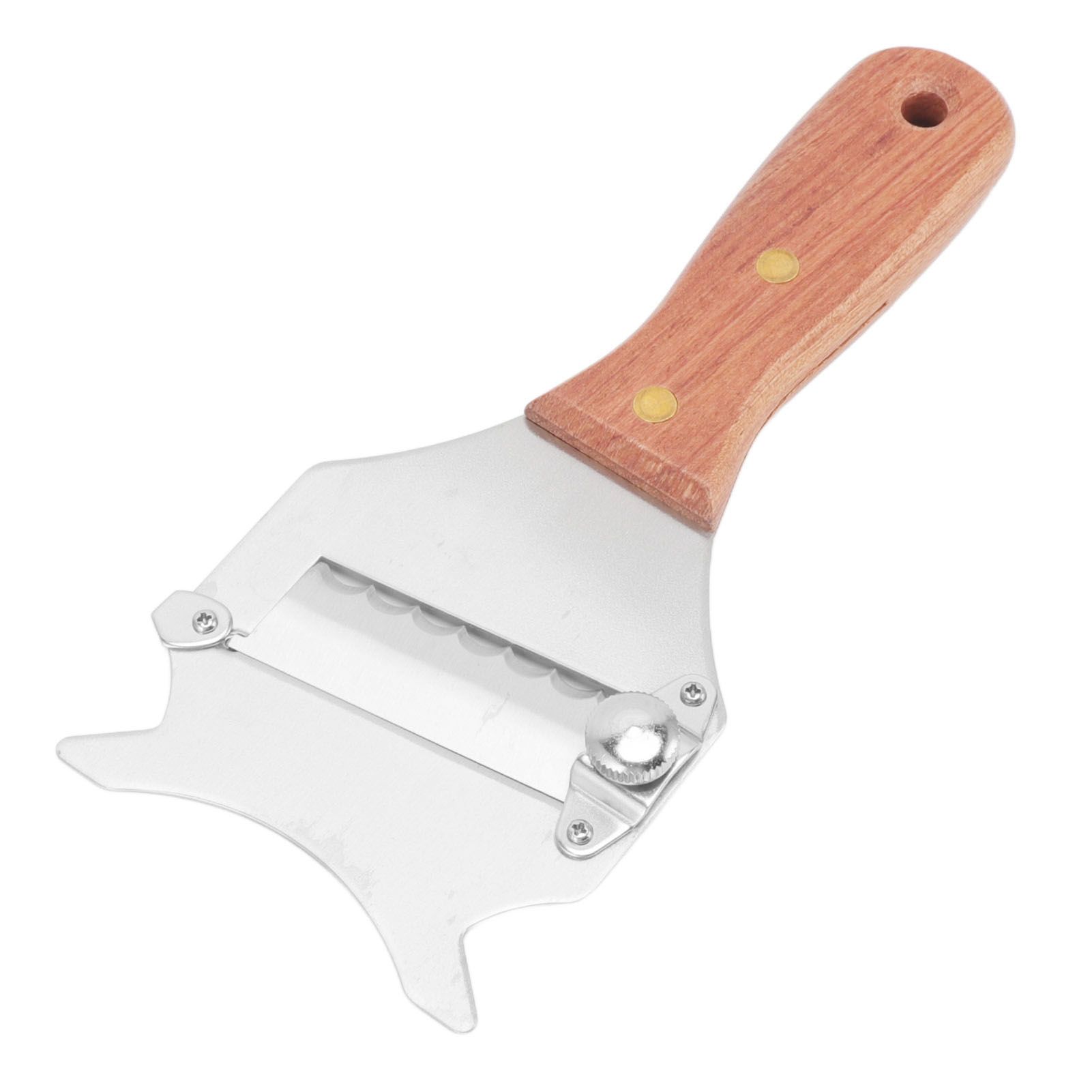 Truffle Grater Wavy Blade Wooden Handle Stainless Steel Hand Plane Cheese Grater Cutter for Chocolate - Image 3