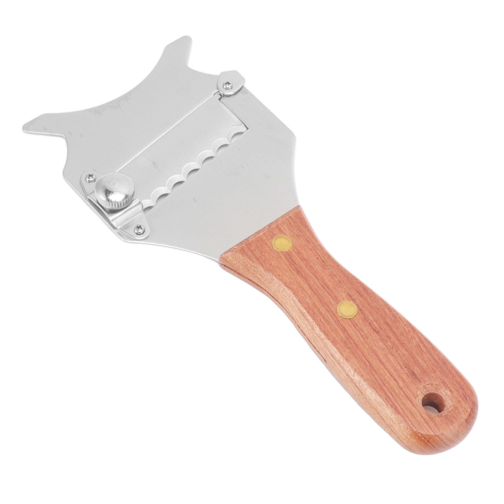 Truffle Grater Wavy Blade Wooden Handle Stainless Steel Hand Plane Cheese Grater Cutter for Chocolate - Image 6