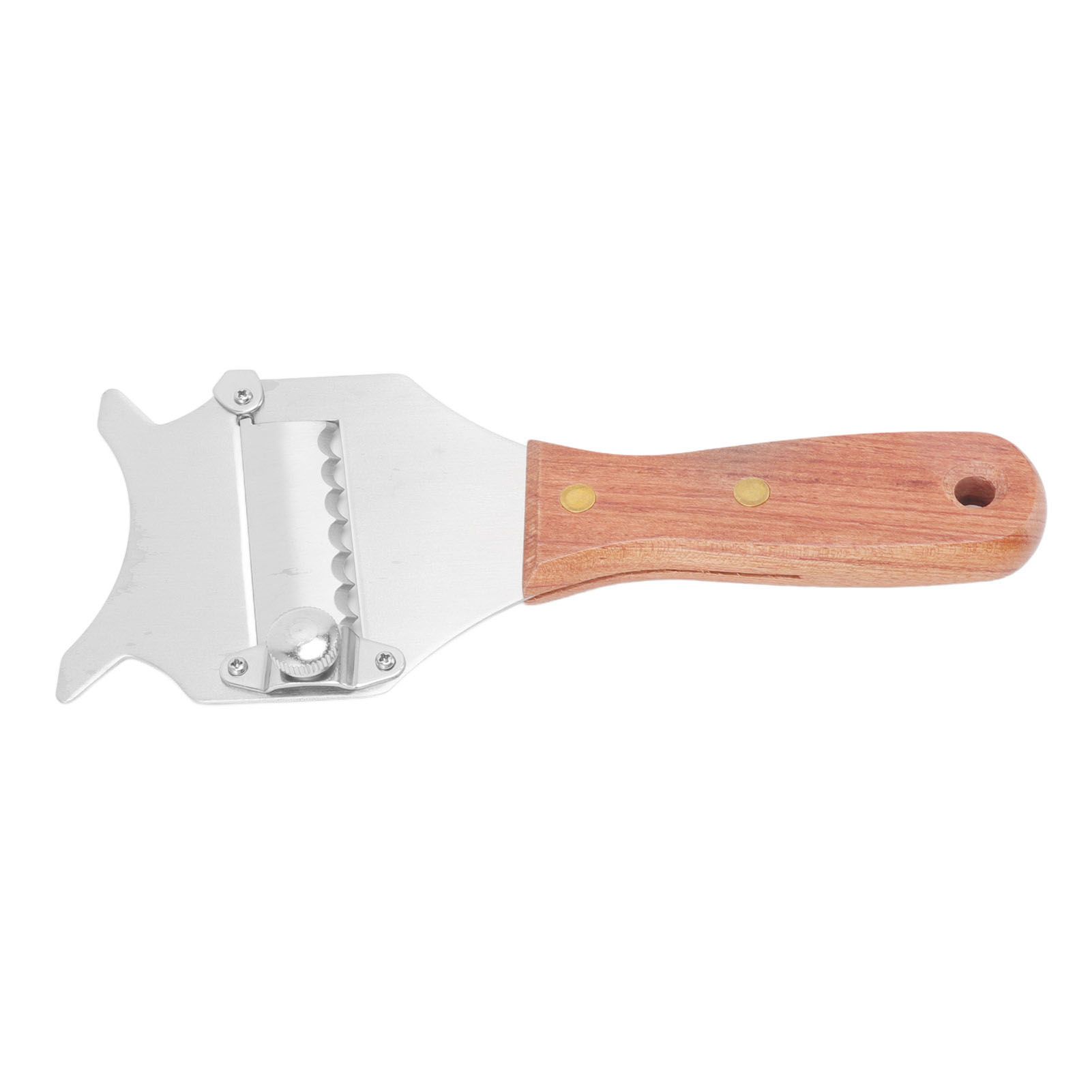 Truffle Grater Wavy Blade Wooden Handle Stainless Steel Hand Plane Cheese Grater Cutter for Chocolate - Image 7