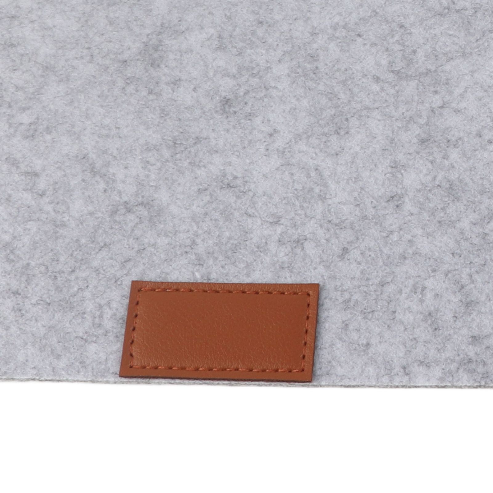 Placemat Cup Mat Set Felt Heat Insulation with Fork Bag Tableware Mat for Home Kitchen Light Gray - Image 5