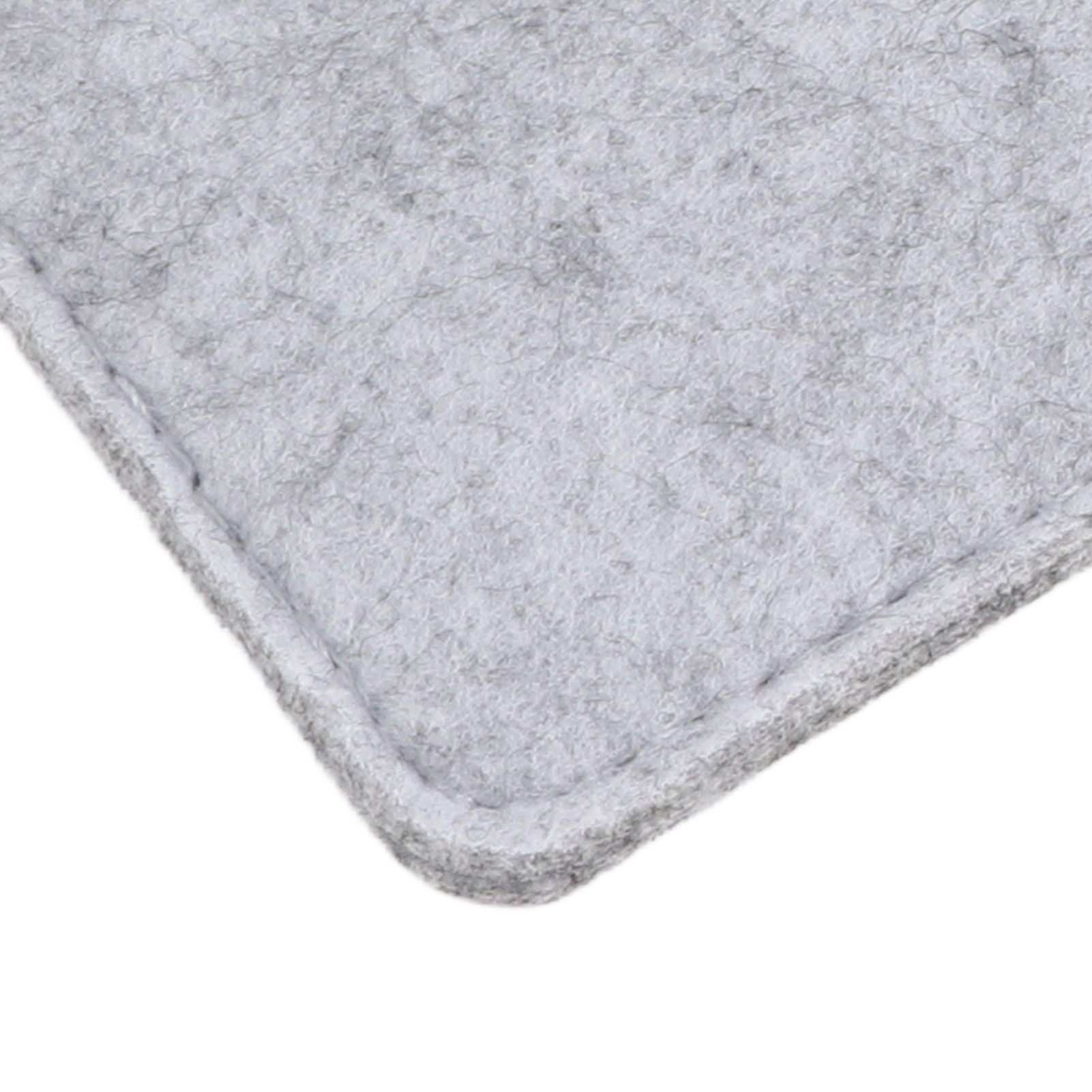 Placemat Cup Mat Set Felt Heat Insulation with Fork Bag Tableware Mat for Home Kitchen Light Gray - Image 6