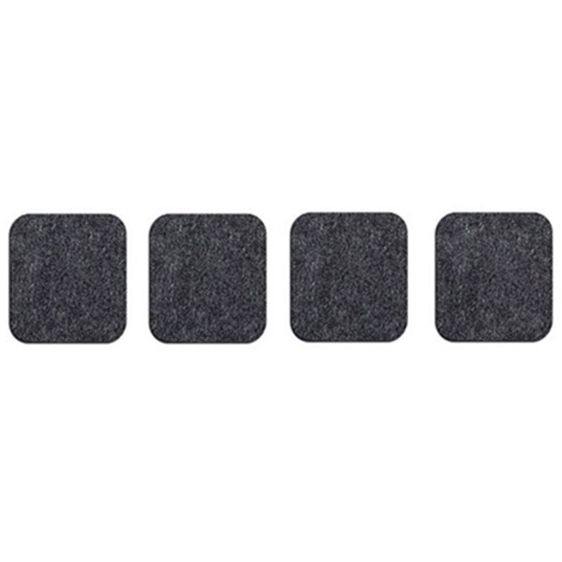 Placemat Cup Mat Set Felt Heat Insulation with Fork Bag Tableware Mat for Home Kitchen Dark Gray - Image 7