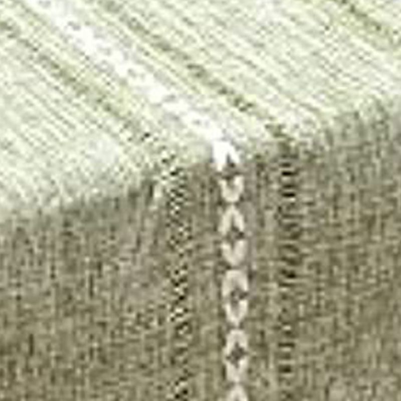 Retro Table Runner Elegant Hand Woven Cotton Linen Dining Table Runner with Tassels for Wedding Home Cross Green - Image 4