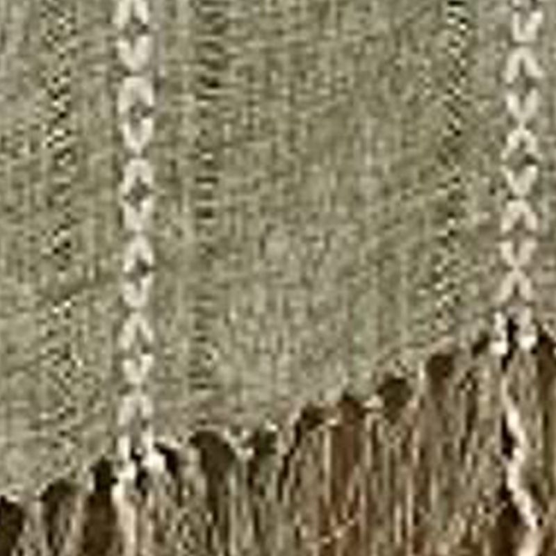 Retro Table Runner Elegant Hand Woven Cotton Linen Dining Table Runner with Tassels for Wedding Home Cross Green - Image 6