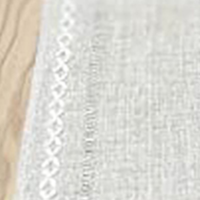 Retro Table Runner Elegant Hand Woven Cotton Linen Dining Table Runner with Tassels for Wedding Home Cross Yellow - Image 3