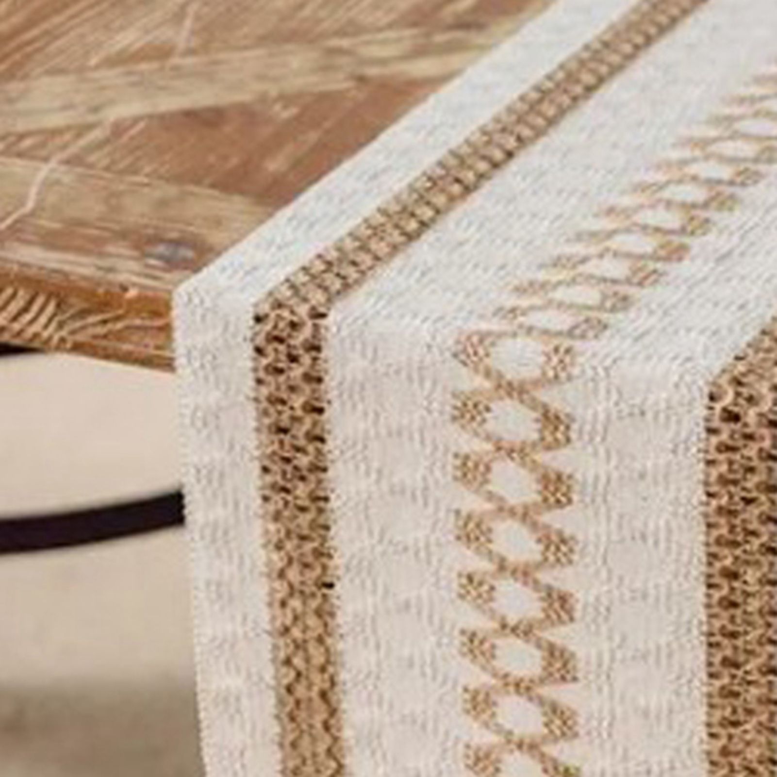 Table Runner Cotton Linen Splicing Wedding Party Table Runner with Tassels Wedding Party Decoration 30x180cm - Image 7