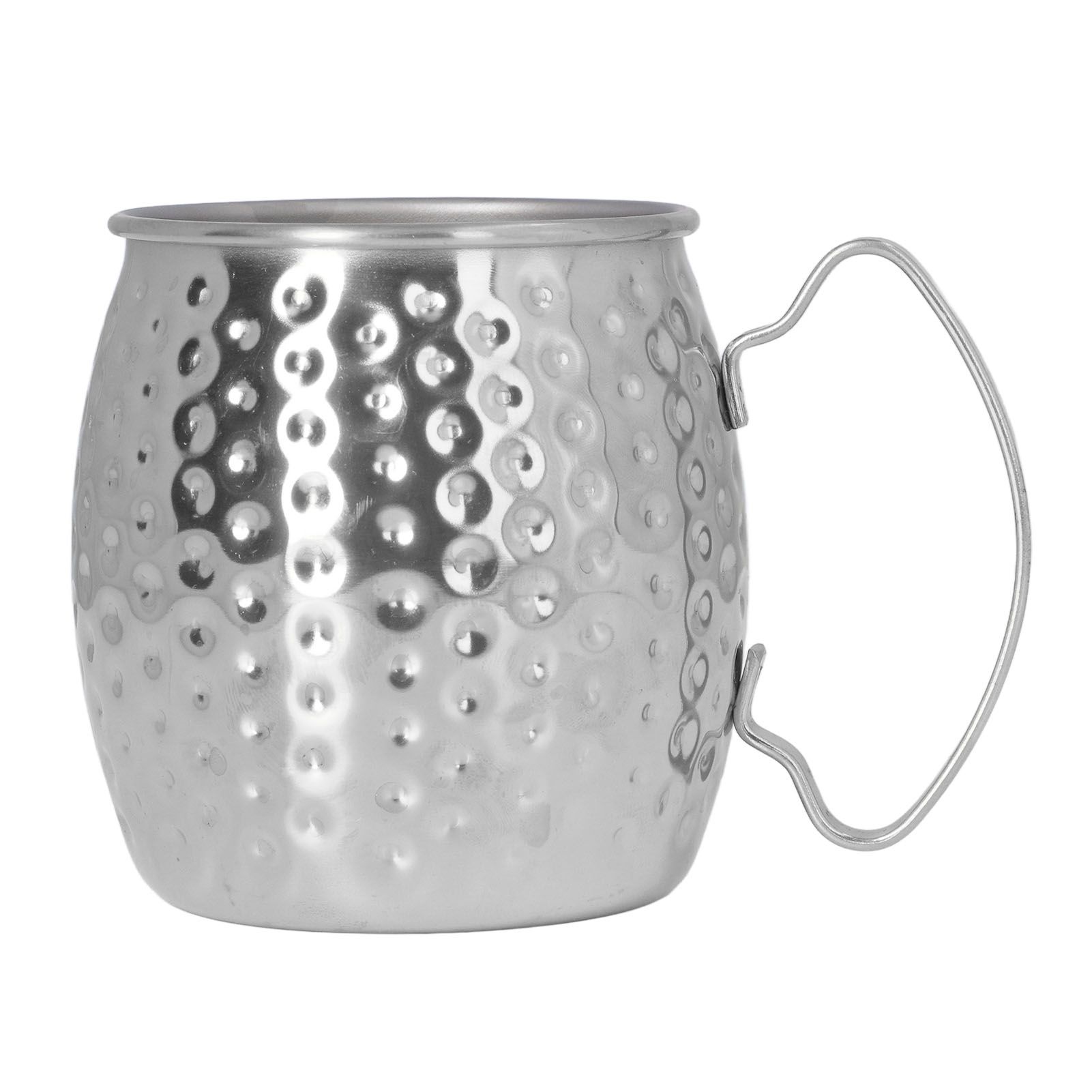 Moscow Mule Mug Exquisite 304 Stainless Steel 500ml Large Capacity Cocktail Mug for Bars Hotels Restaurants Silver - Image 1