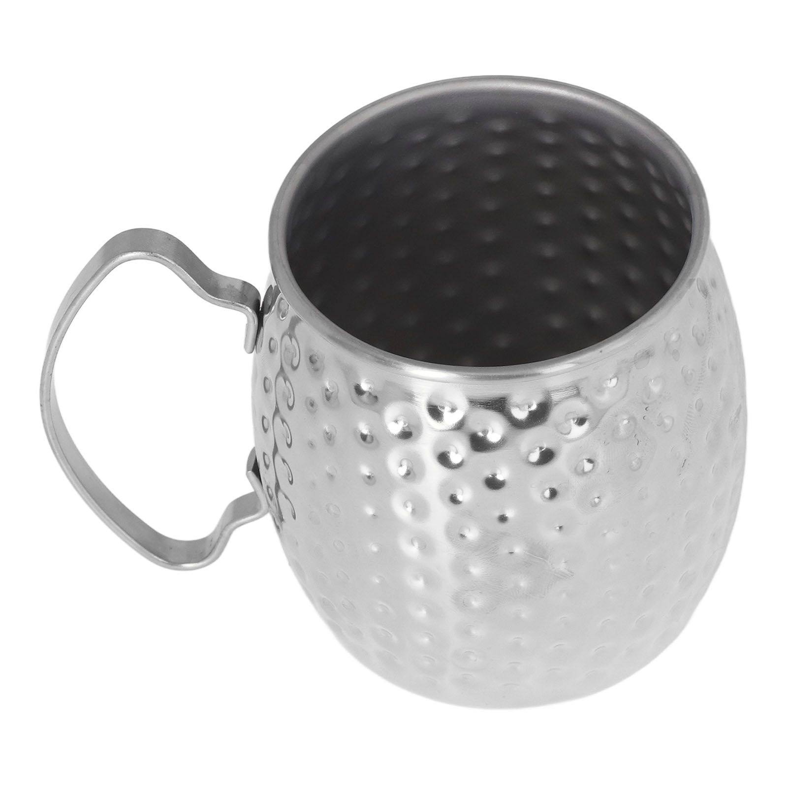 Moscow Mule Mug Exquisite 304 Stainless Steel 500ml Large Capacity Cocktail Mug for Bars Hotels Restaurants Silver - Image 5