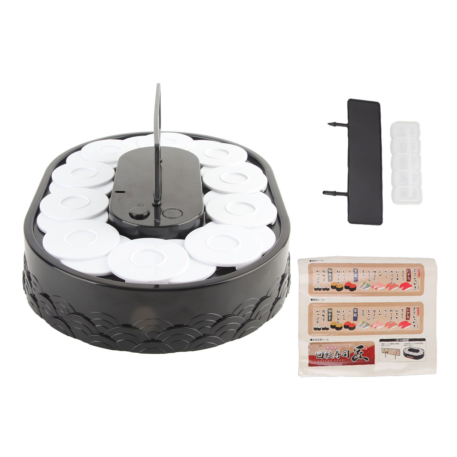 Rotary Sushi Machine Automatic Rotating Table Display Stand Swing Tray Turntable for Sushi Dessert Cupcake Sushi - Image 1