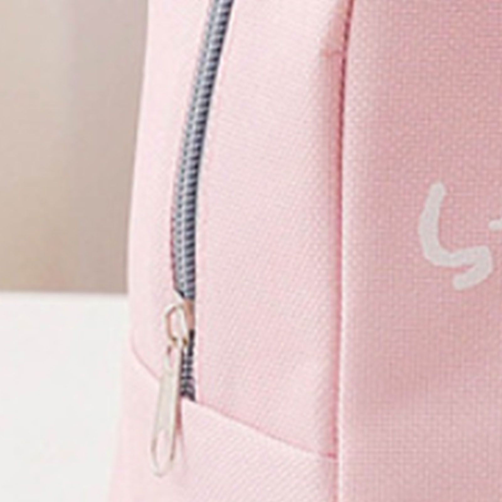 Lunch Bag Cartoon Style Zipper Widened Handle Oxford Cloth Aluminum Film Portable Lunchbox Bag for Student Pink - Image 7