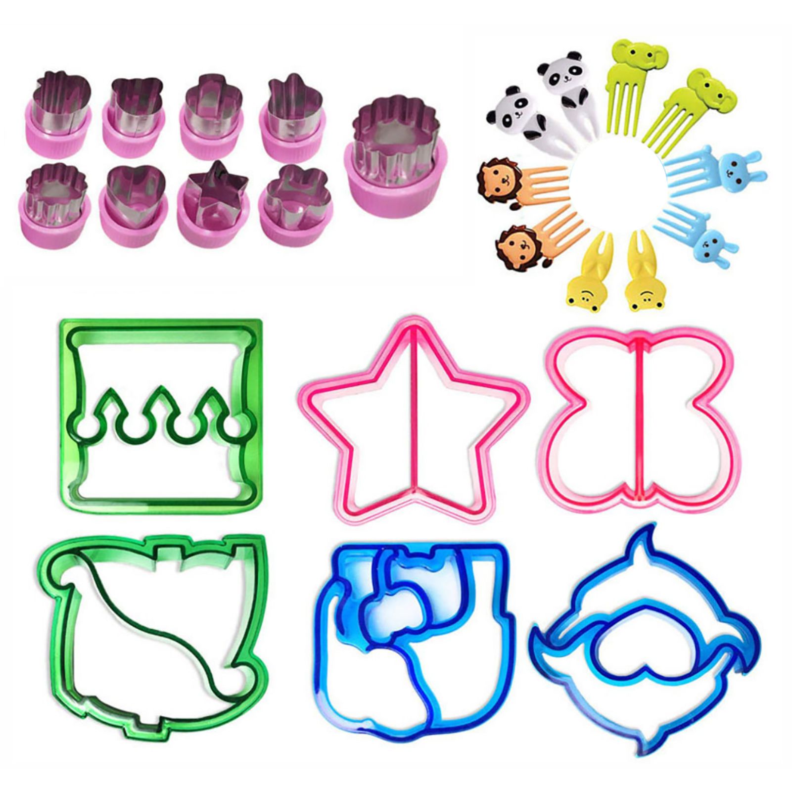 25Pcs Sandwich Cutters Set Safe Sandwiches Fruit Cookie Cutters for DIY Baking Kit - Image 3