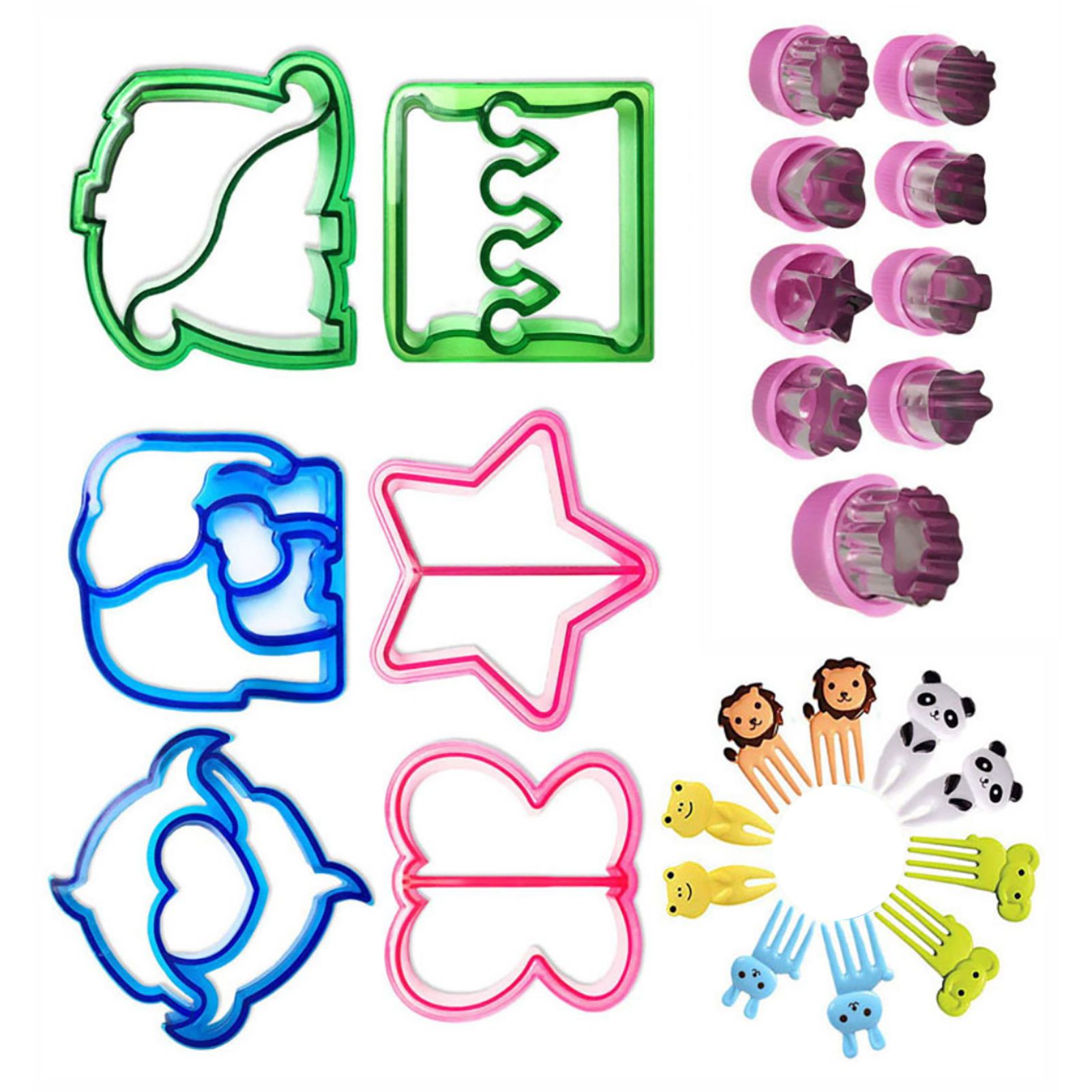 25Pcs Sandwich Cutters Set Safe Sandwiches Fruit Cookie Cutters for DIY Baking Kit - Image 4