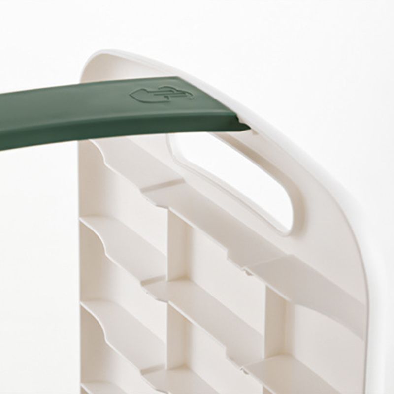 Four Layers Dish Preparation Plate Drawer Design Plastic Vegetable Preparation Rack Kitchen Storage Rack Green - Image 6