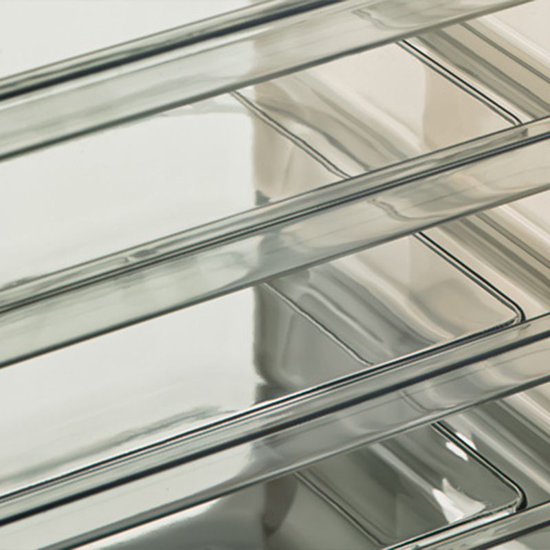 Four Layers Dish Preparation Plate Drawer Design Plastic Vegetable Preparation Rack Kitchen Storage Rack Green - Image 7