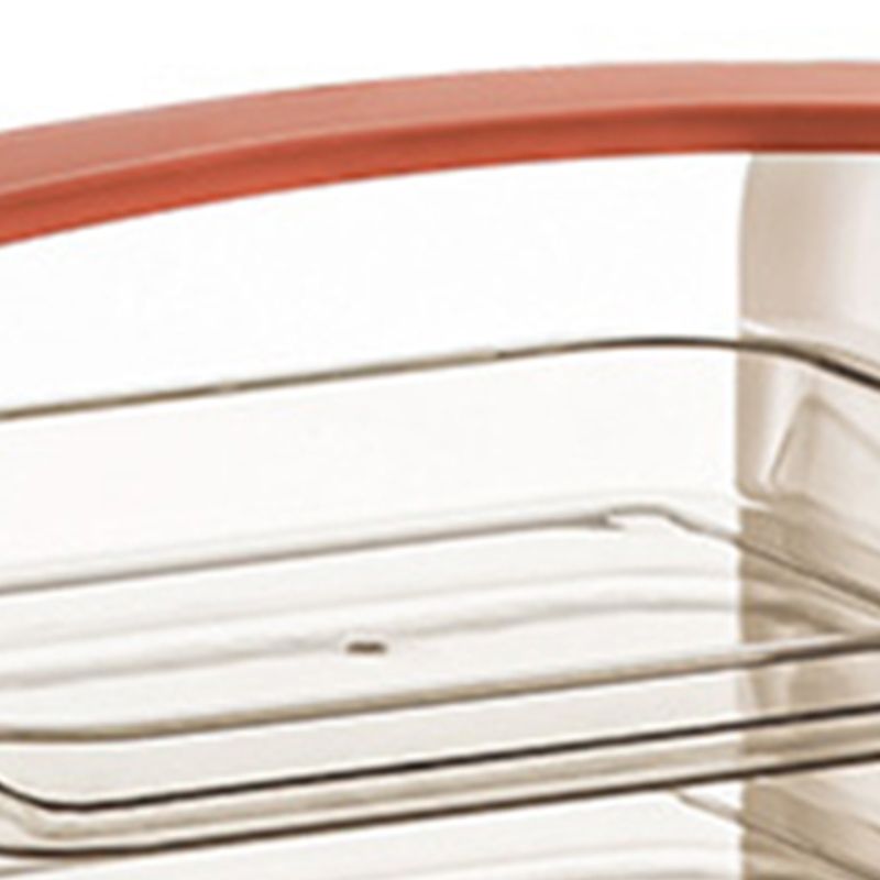 Four Layers Dish Preparation Plate Drawer Design Plastic Vegetable Preparation Rack Kitchen Storage Rack Pink - Image 7