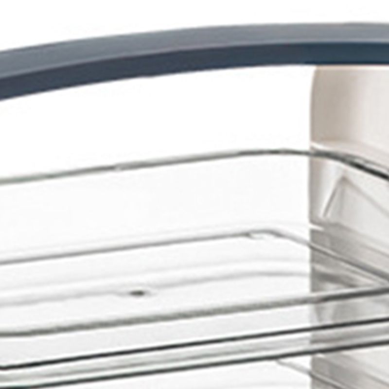 Four Layers Dish Preparation Plate Drawer Design Plastic Vegetable Preparation Rack Kitchen Storage Rack Blue - Image 7