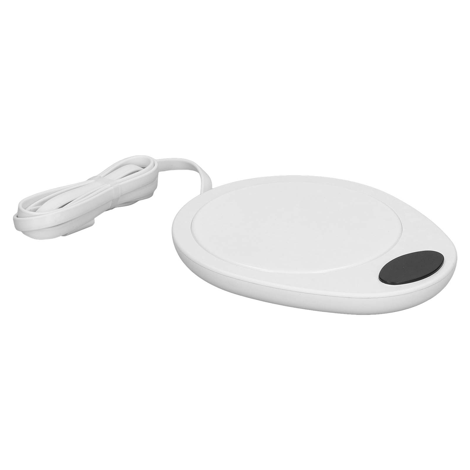USB Mug Warmer Constant Temp Waterproof Adjustable Electric Beverage Heating Plate for Ceramic Coffee Cups White - Image 4