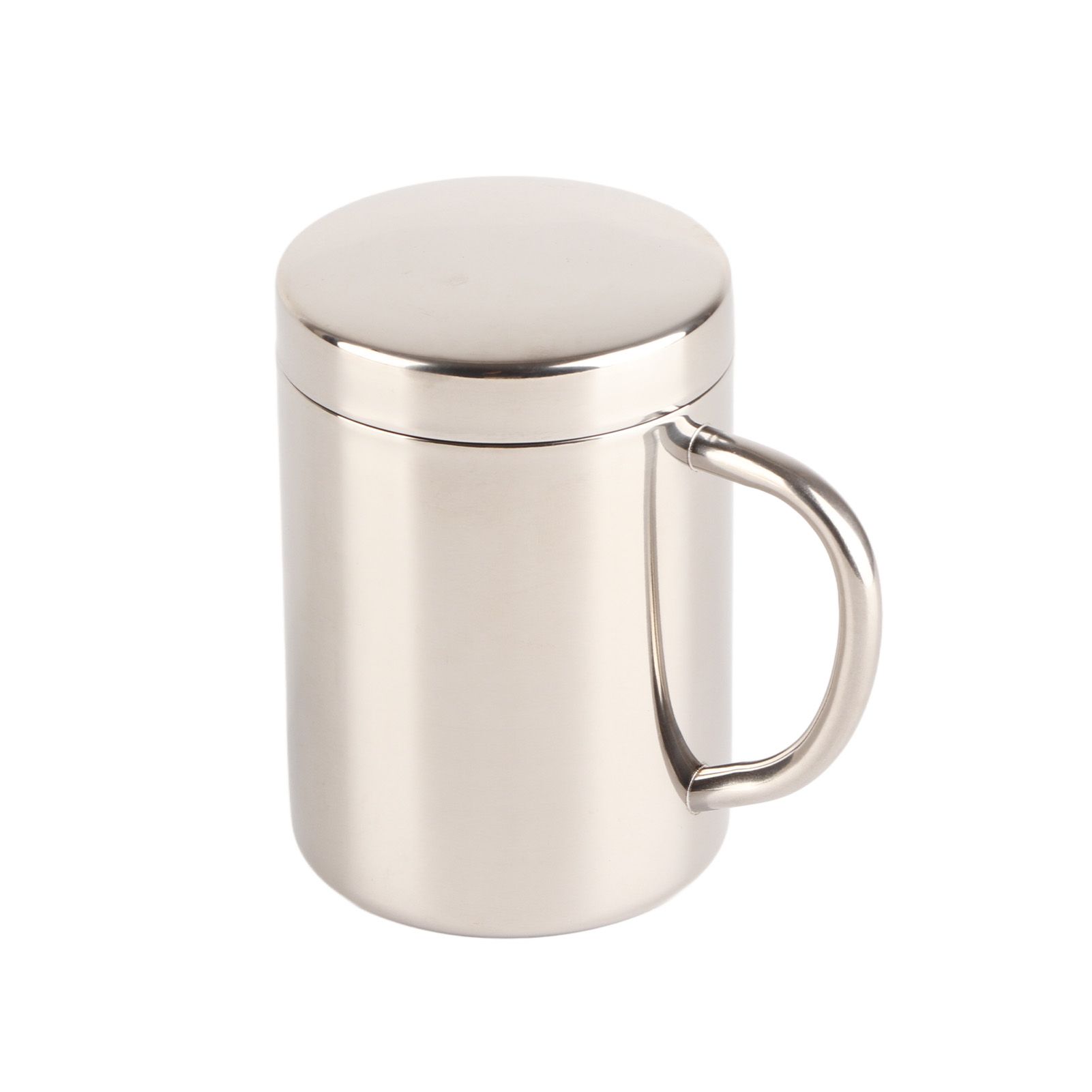Stainless Steel Coffee Mug Minimalist Fashionable Large Capacity Coffee Cup with Lid for Home 400ml - Image 3