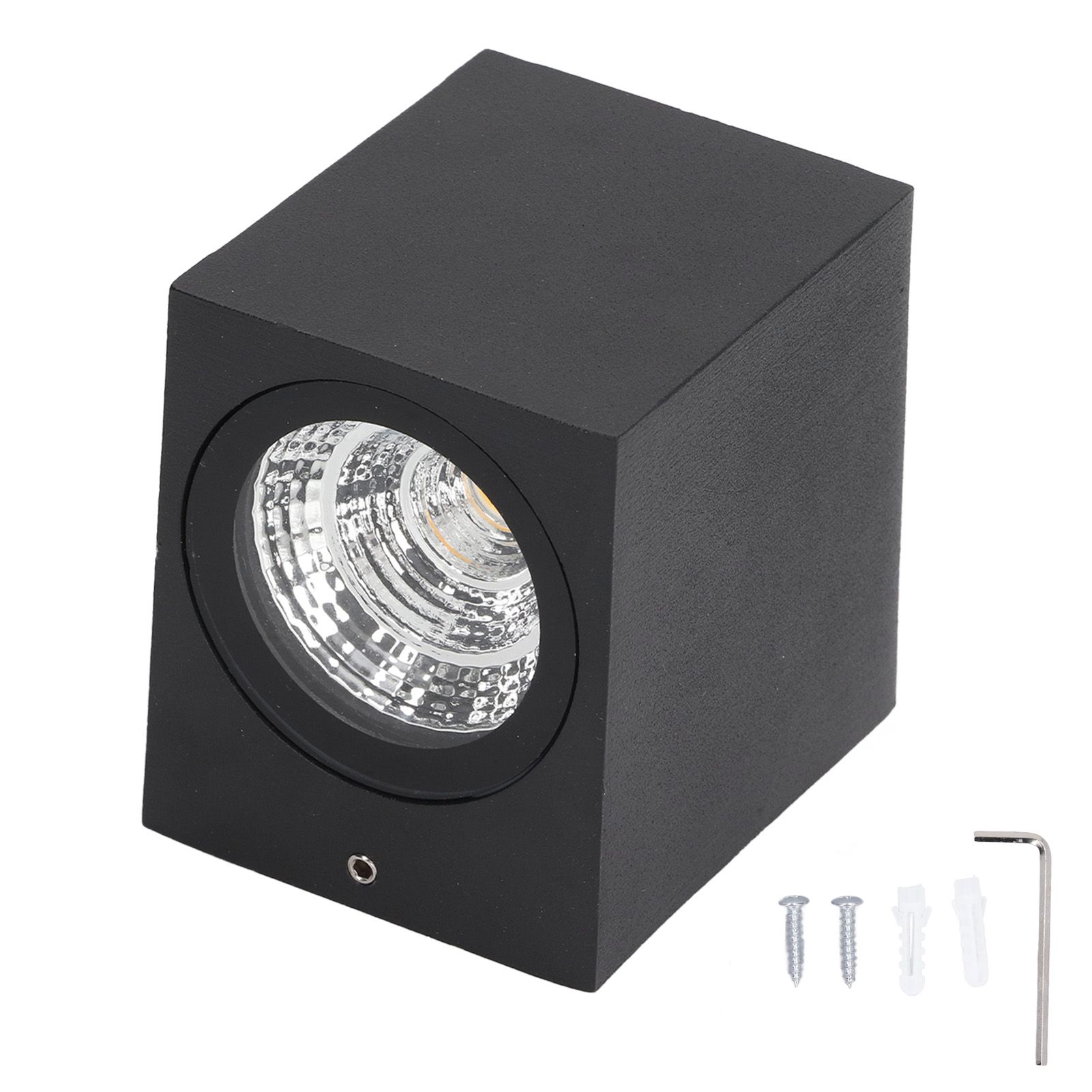 5W Outdoor LED Wall Lamp Light Aluminum Waterproof 85‑265V for Hallway Patio Porch Exterior Light Fixtures 8x7.5x6.5cm Warm Light - Image 1