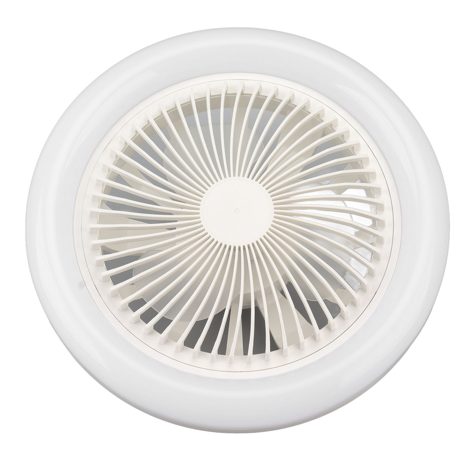 9.8in LED Ceiling Fan Light Quiet 3 Gears Ceiling Fan with E27 Lamp for Living Room 86‑265V White - Image 4