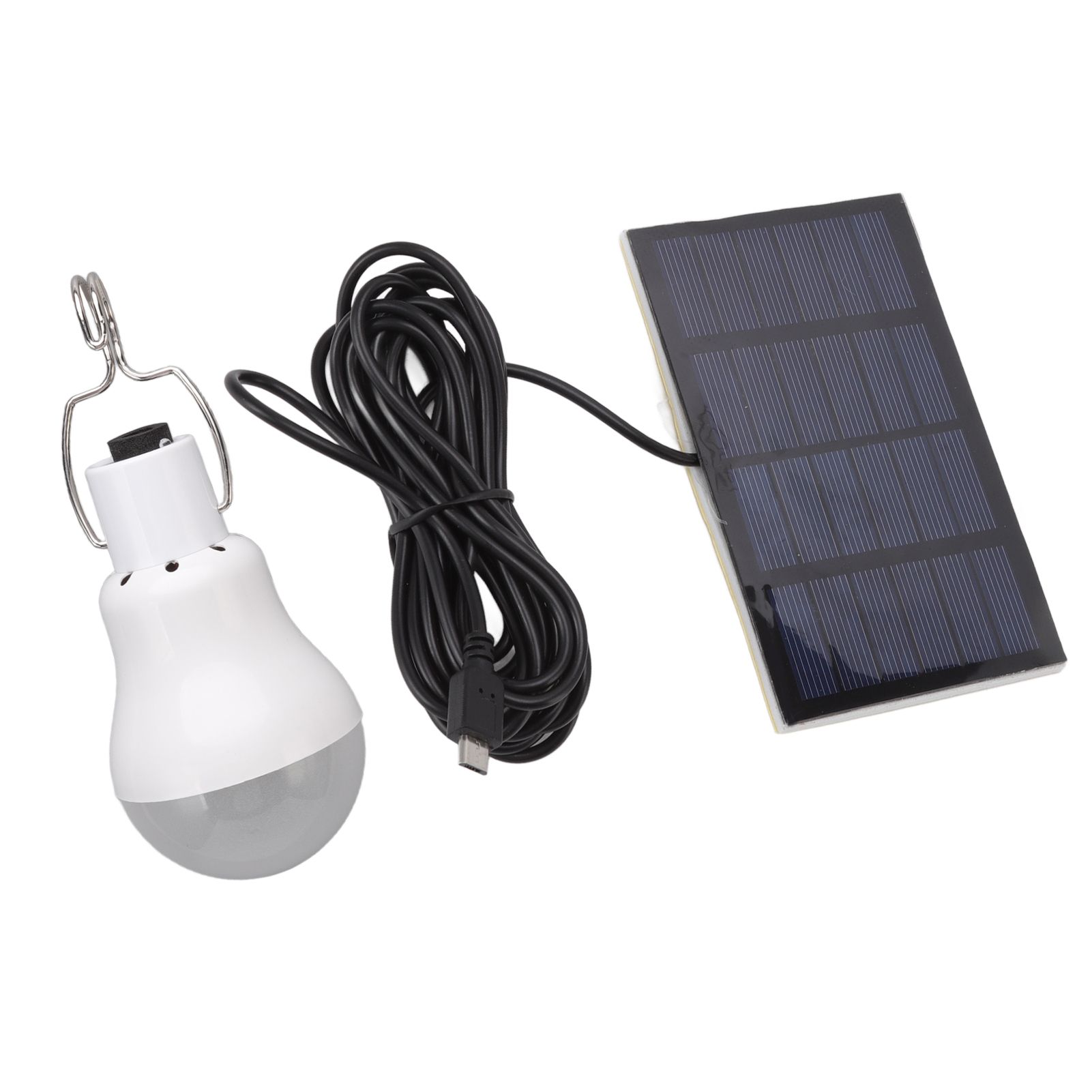 Portable Solar LED Light Bulb Rechargeable Solar Light Bulb for Outdoor Hiking Fishing Camping Tent - Image 3