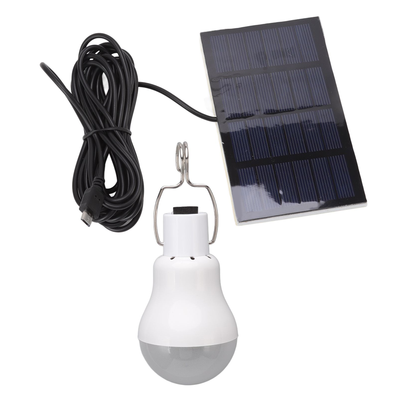 Portable Solar LED Light Bulb Rechargeable Solar Light Bulb for Outdoor Hiking Fishing Camping Tent - Image 4