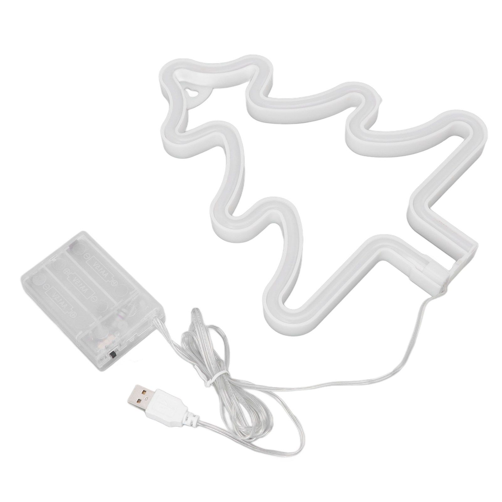 Christmas Neon Sign Christmas Tree Shape Neon Light USB Decorative Night Light for Desk Wall Display - Image 3