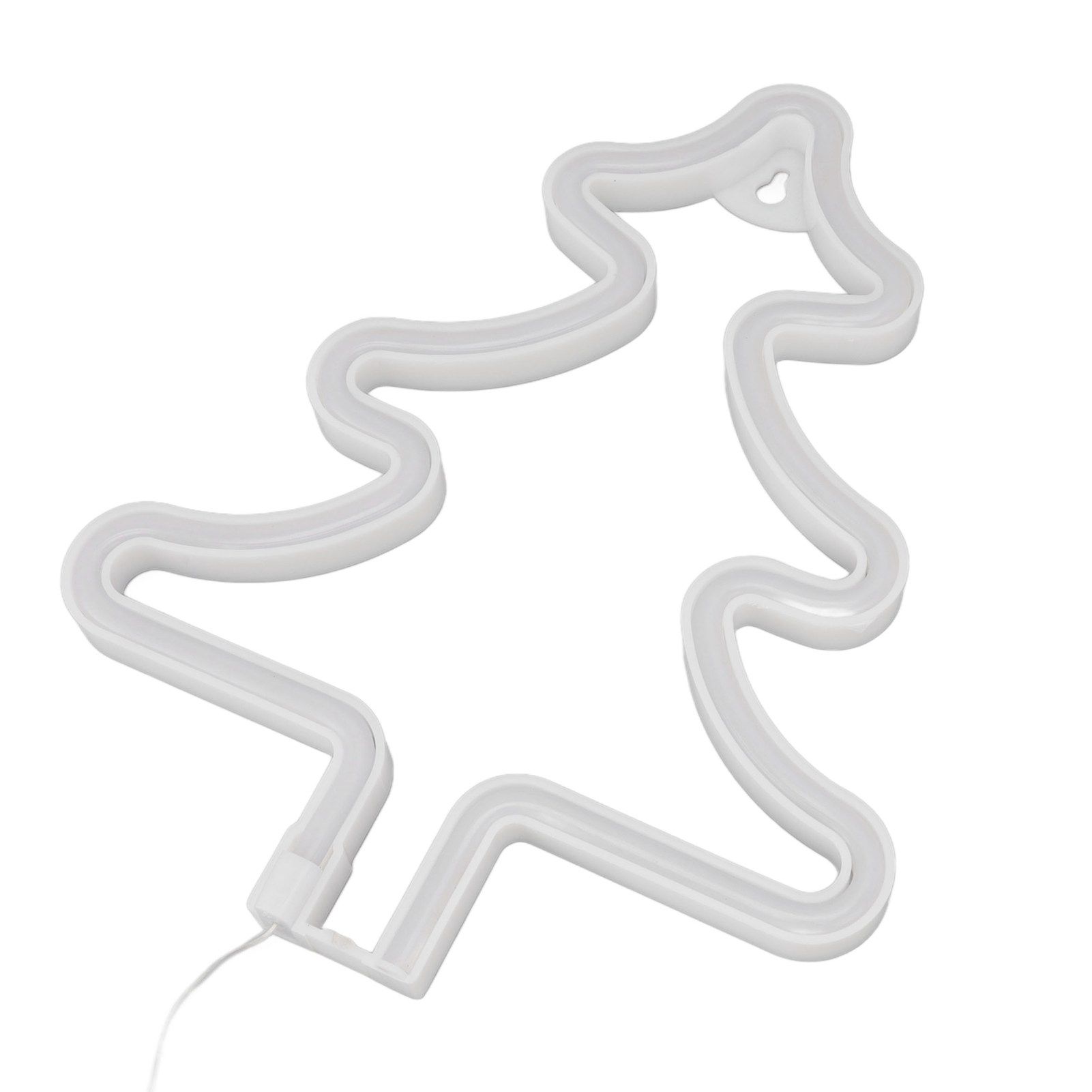 Christmas Neon Sign Christmas Tree Shape Neon Light USB Decorative Night Light for Desk Wall Display - Image 4