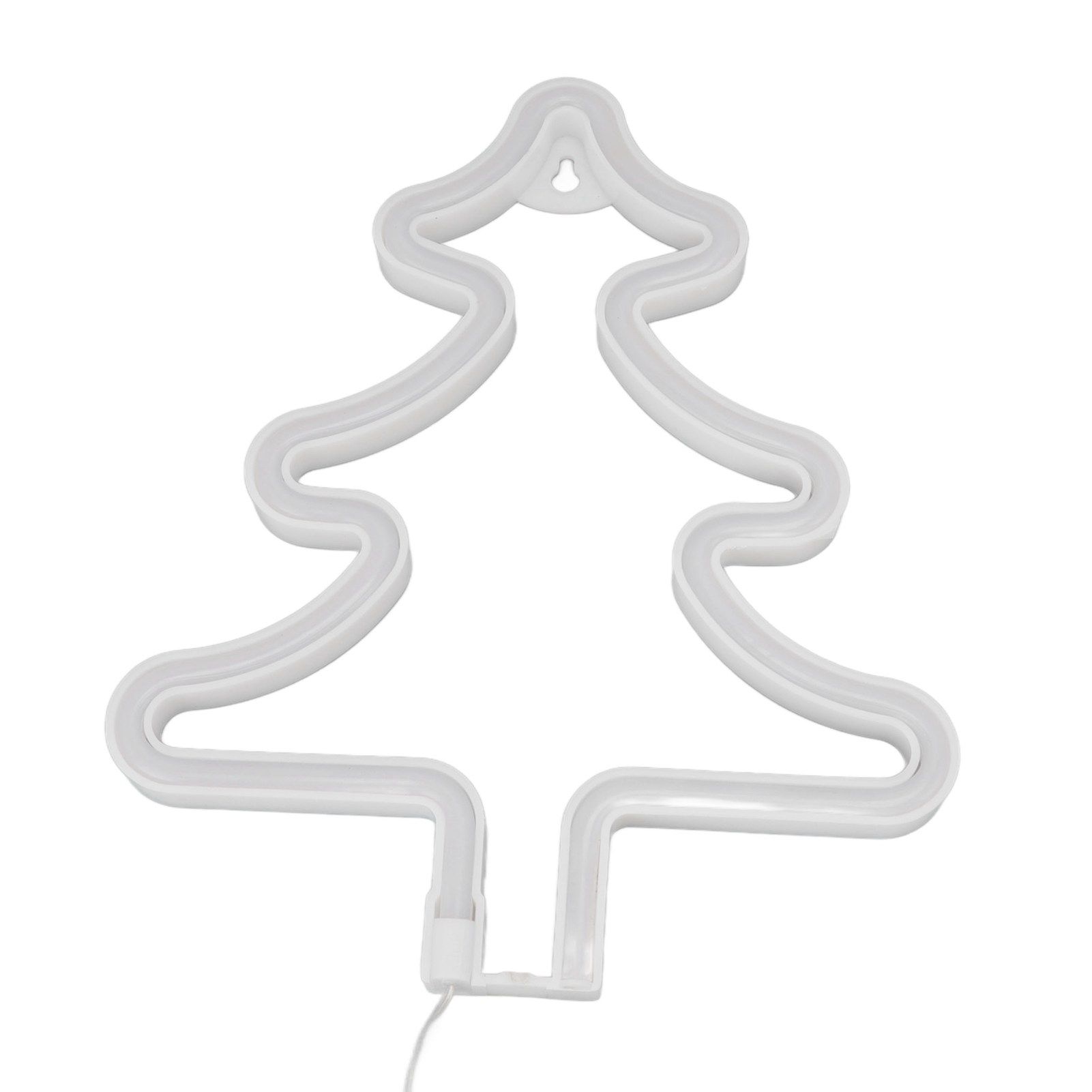 Christmas Neon Sign Christmas Tree Shape Neon Light USB Decorative Night Light for Desk Wall Display - Image 5
