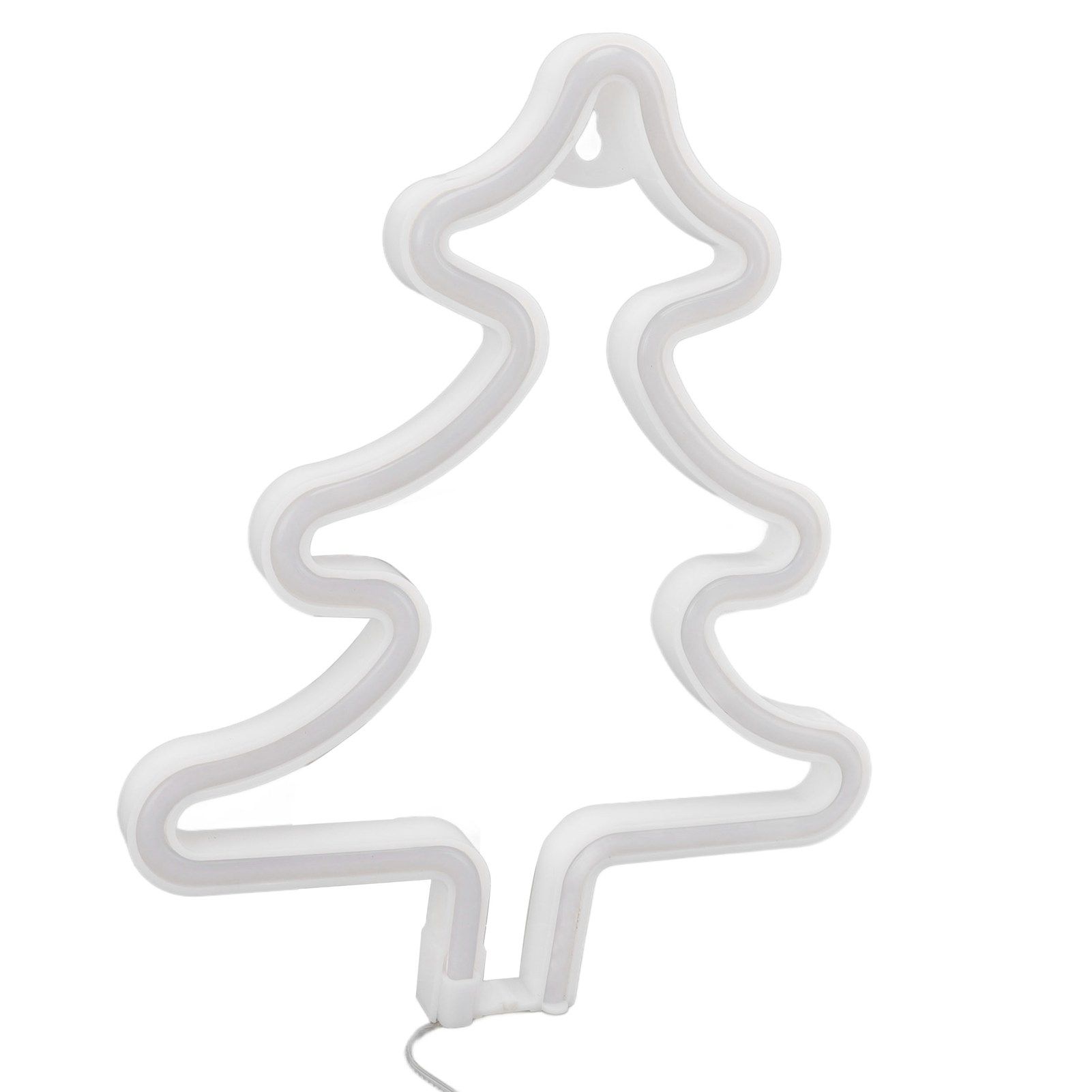 Christmas Neon Sign Christmas Tree Shape Neon Light USB Decorative Night Light for Desk Wall Display - Image 6