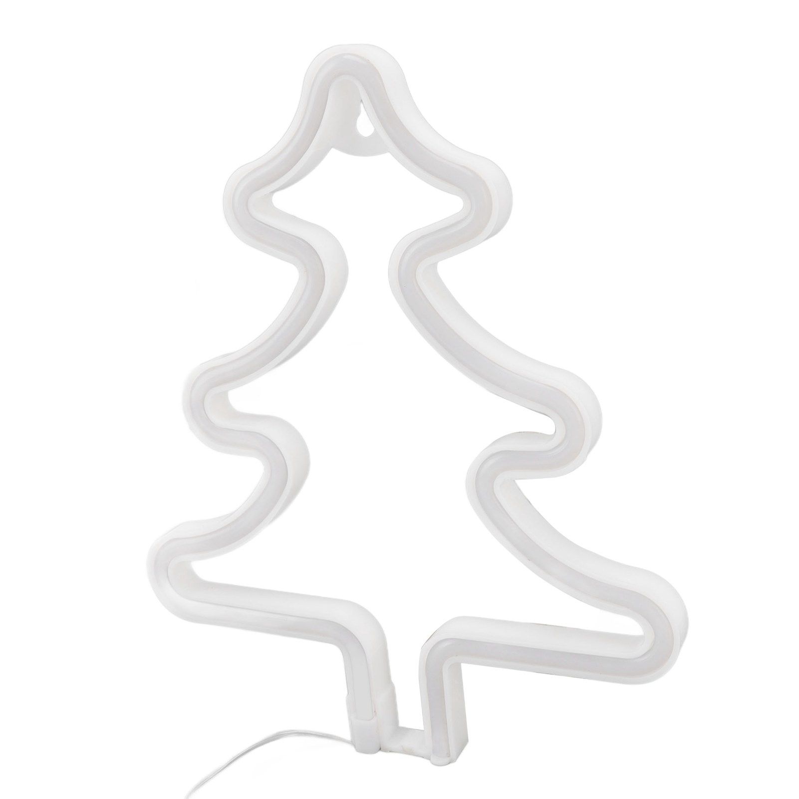 Christmas Neon Sign Christmas Tree Shape Neon Light USB Decorative Night Light for Desk Wall Display - Image 7