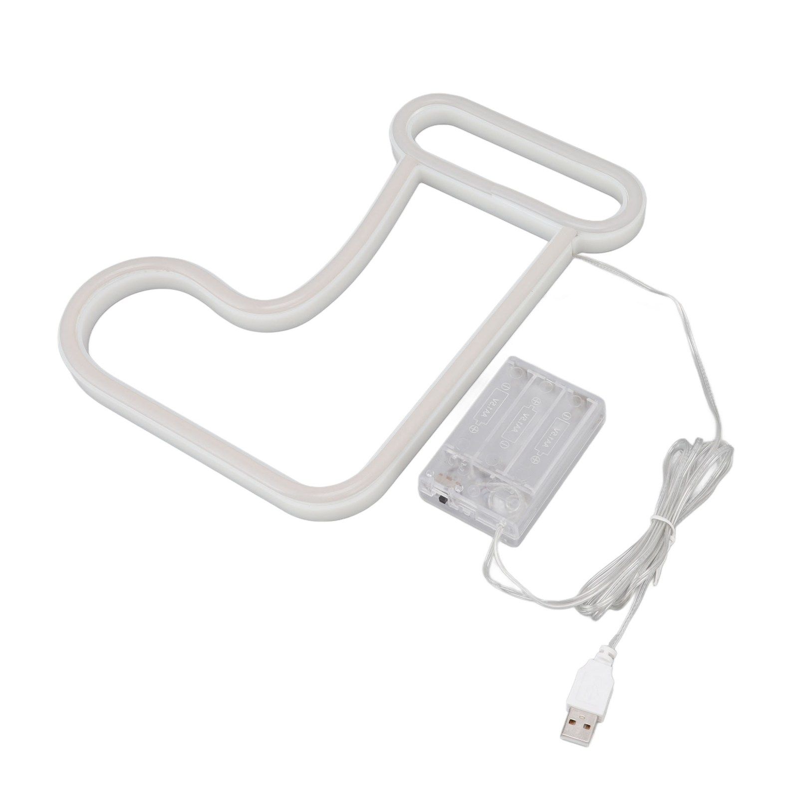 Christmas Neon Light LED Christmas Boot Neon Sign Light Battery Operated USB Charging Wall Decor Light for Party Decoration - Image 3