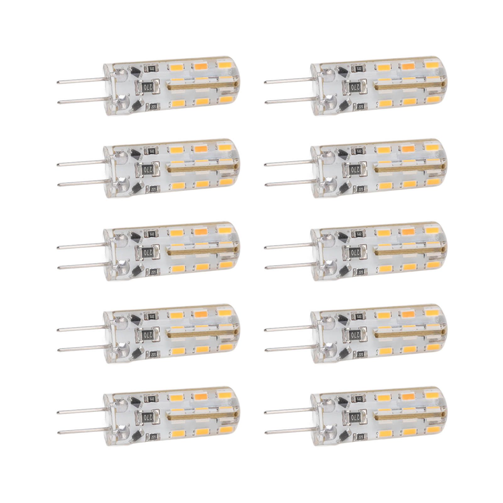 10pcs G4 LED Bulb 1.5W DC12V Warm White 3000K 110LM Bi Pin Light Bulbs LED for Cabinet Lighting Courtyard - Image 3