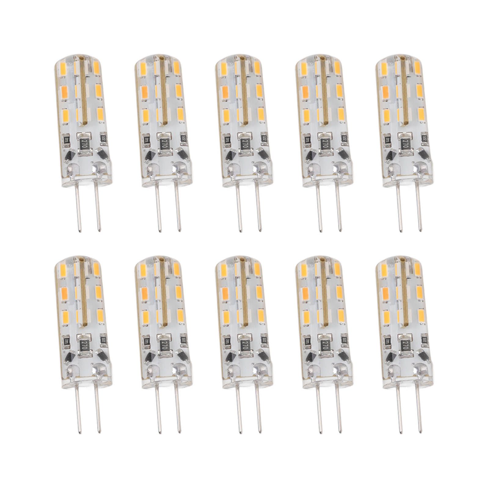 10pcs G4 LED Bulb 1.5W DC12V Warm White 3000K 110LM Bi Pin Light Bulbs LED for Cabinet Lighting Courtyard - Image 4
