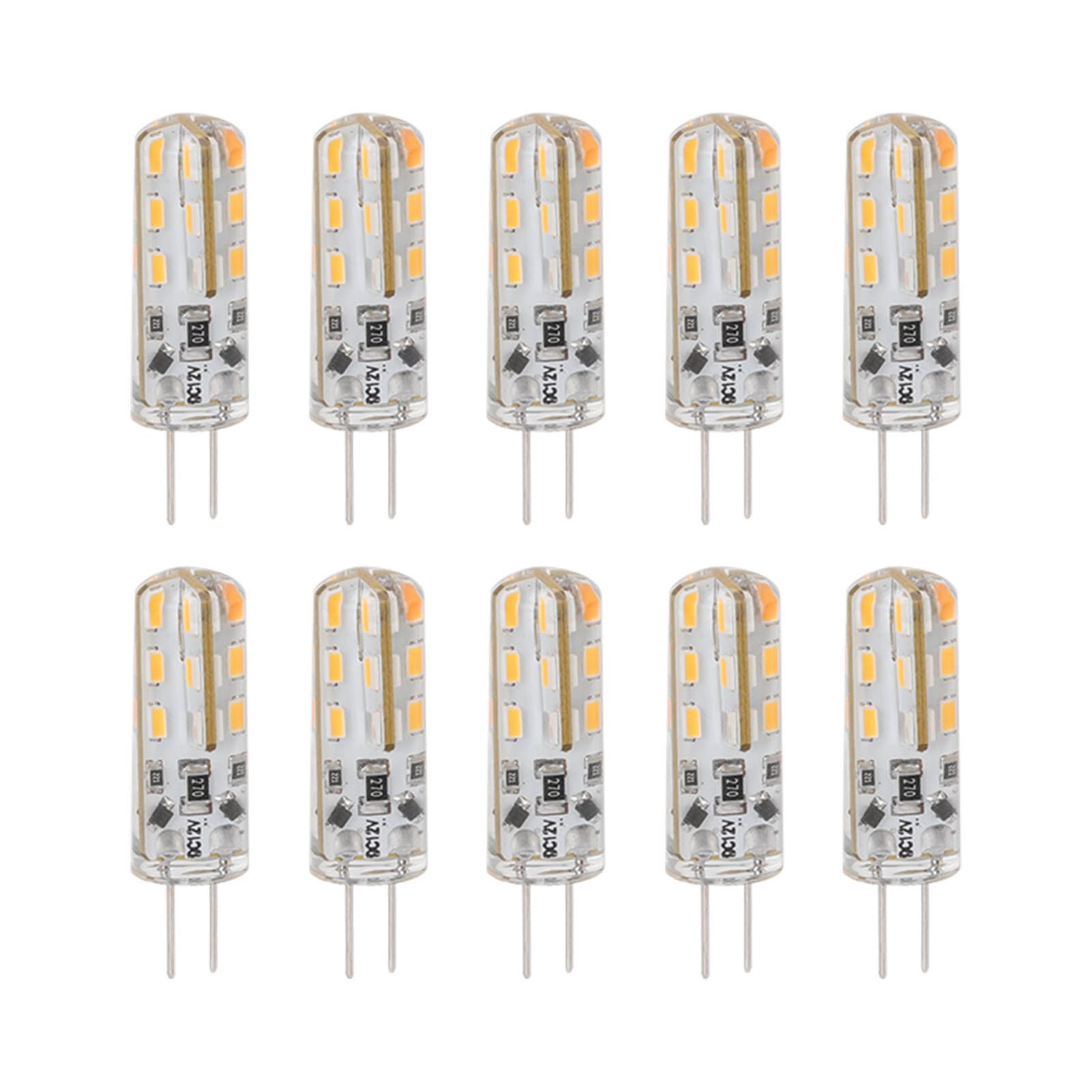 10pcs G4 LED Bulb 1.5W DC12V Warm White 3000K 110LM Bi Pin Light Bulbs LED for Cabinet Lighting Courtyard - Image 7