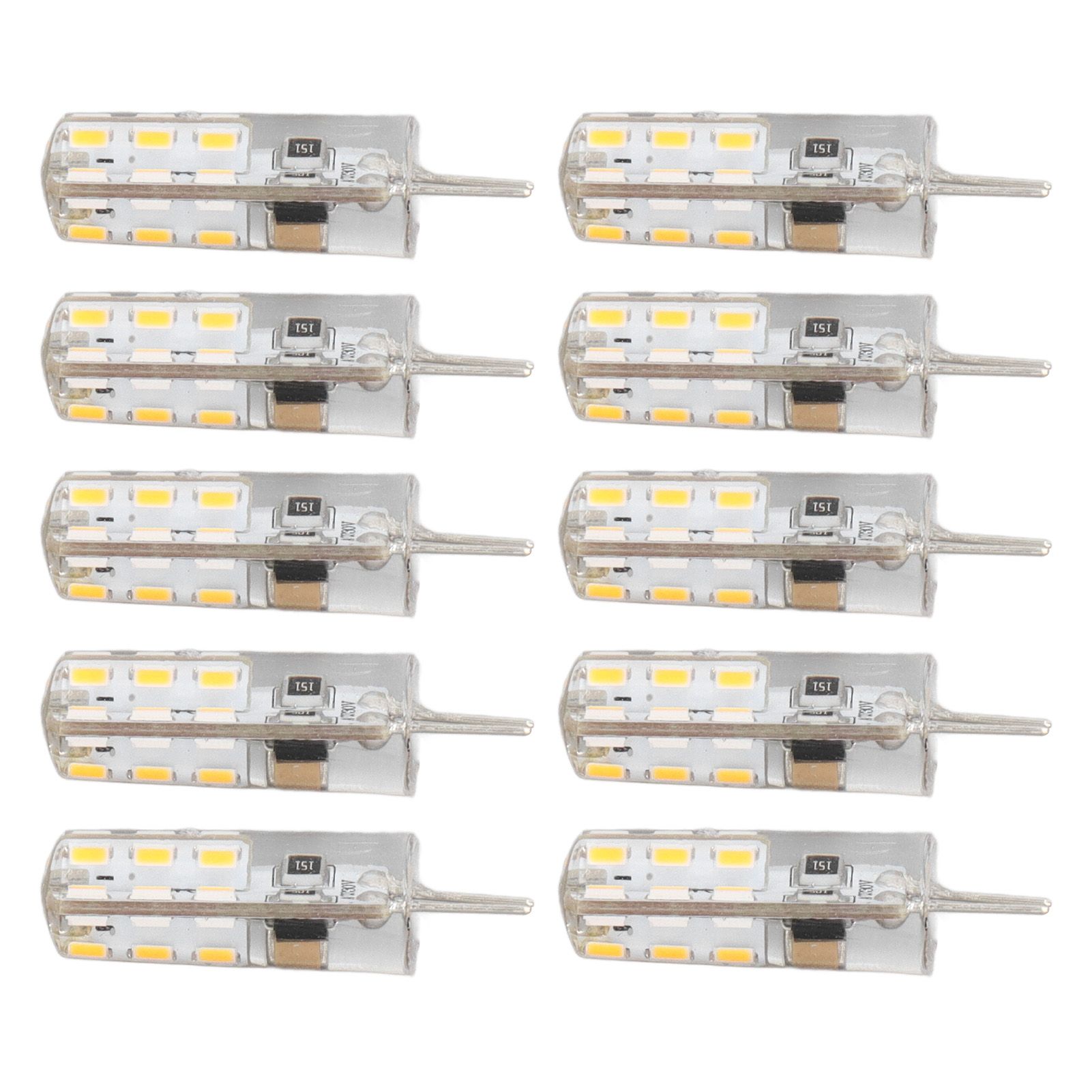 10 Pcs G4 LED Bulbs Bi Pin Base Silicone Warm White 3000K 1.5W AC220V 110LM Landscape Bulbs Replacement - Image 2