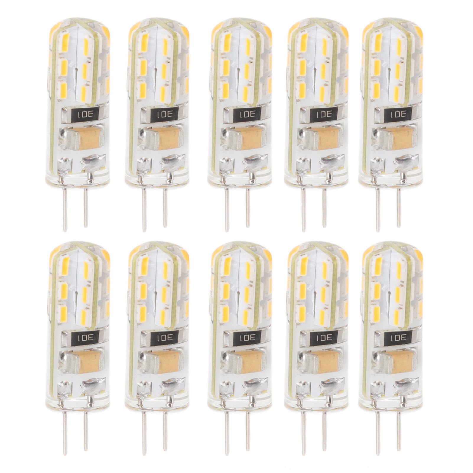 10pcs G4 LED Bulb Double Feet Base 1.5W AC110V 110LM Silicone Light Bulb for Landscape Lighting Courtyard Warm White 3000K - Image 6