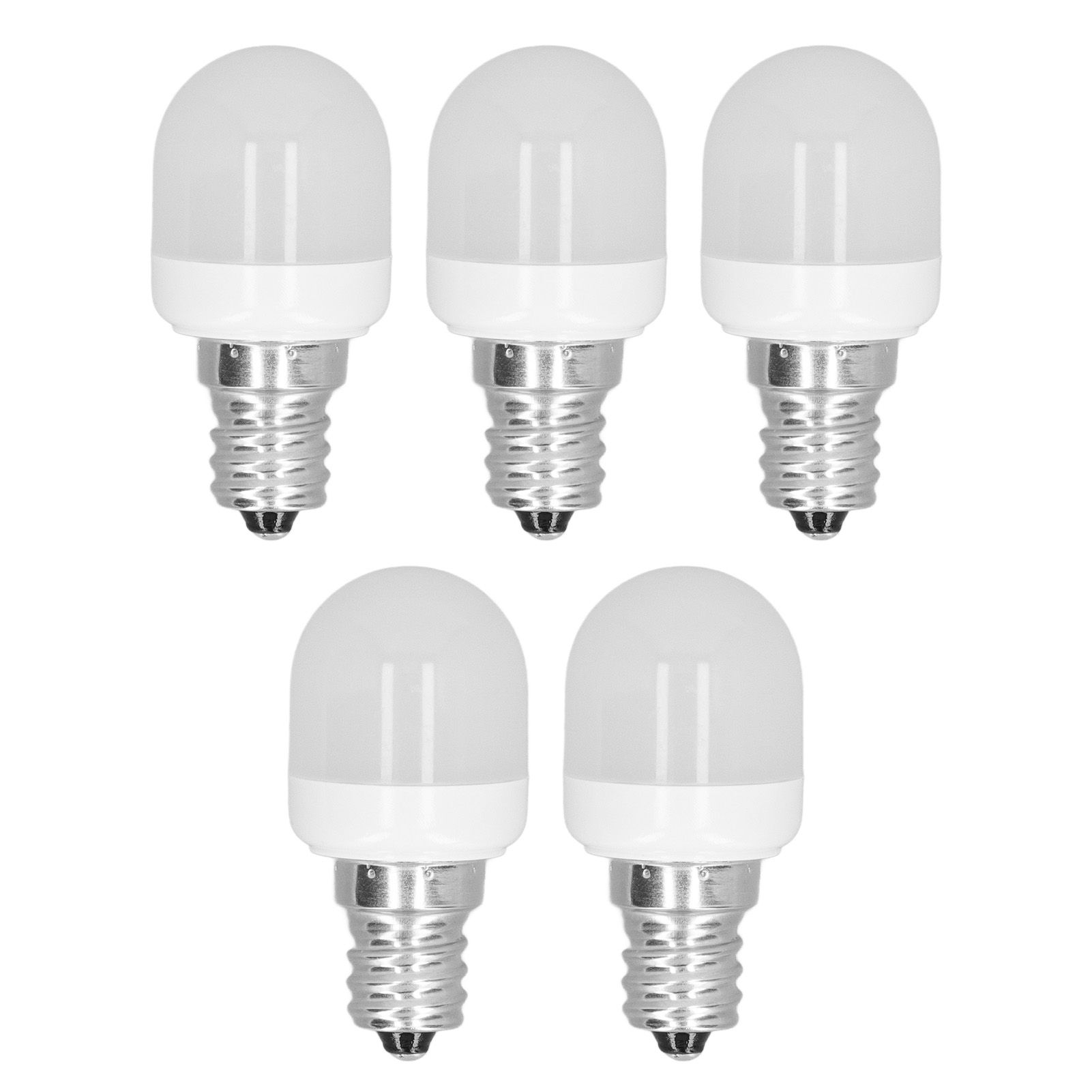 5Pcs Ceiling Light Bulbs 1.5W High Temp Resistant White 75 Luminous Flux E12 Base LED Bulbs for Office Bedroom Corridor Warm Light - Image 1