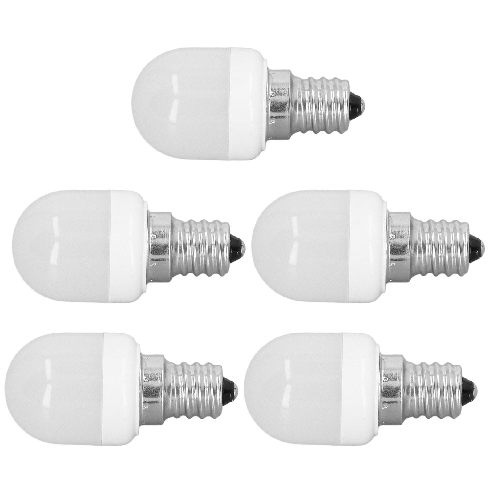 5Pcs Ceiling Light Bulbs 1.5W High Temp Resistant White 75 Luminous Flux E12 Base LED Bulbs for Office Bedroom Corridor Warm Light - Image 2