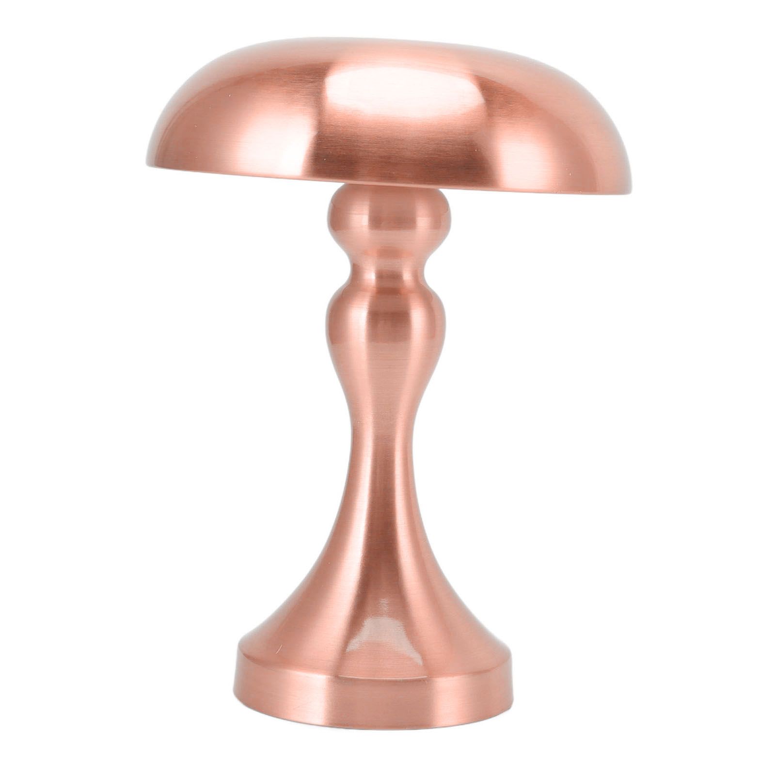 Table Lamp Rechargeable Mushroom Shape 3 Speed Color Temperature Touch Stepless Dimming Night Light for Home Copper - Image 4