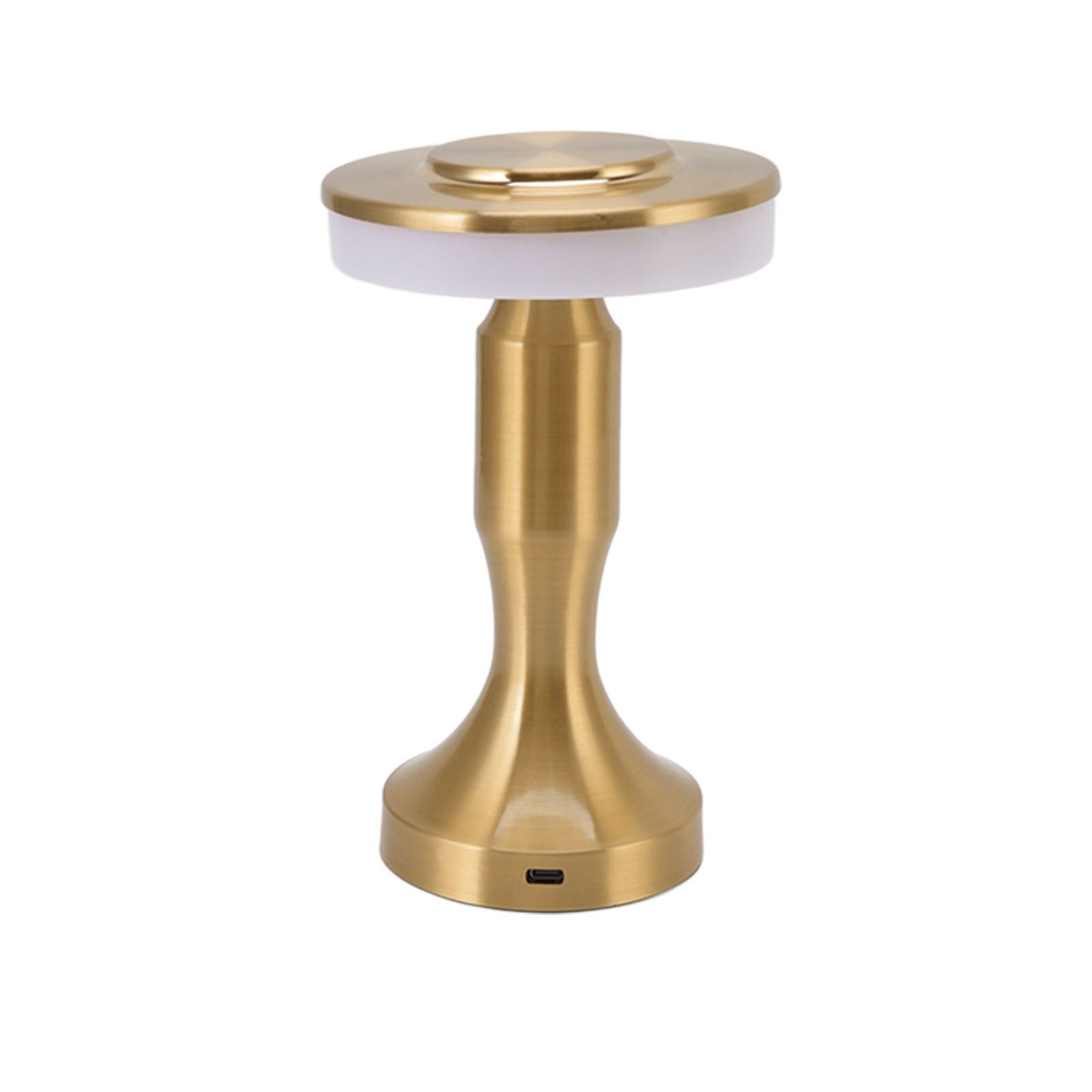 Portable LED Table Lamp Touch Sensor 3 Color Temperatures Rechargeable Battery Powered Bedside Night Lamp for Dining Room Gold - Image 3