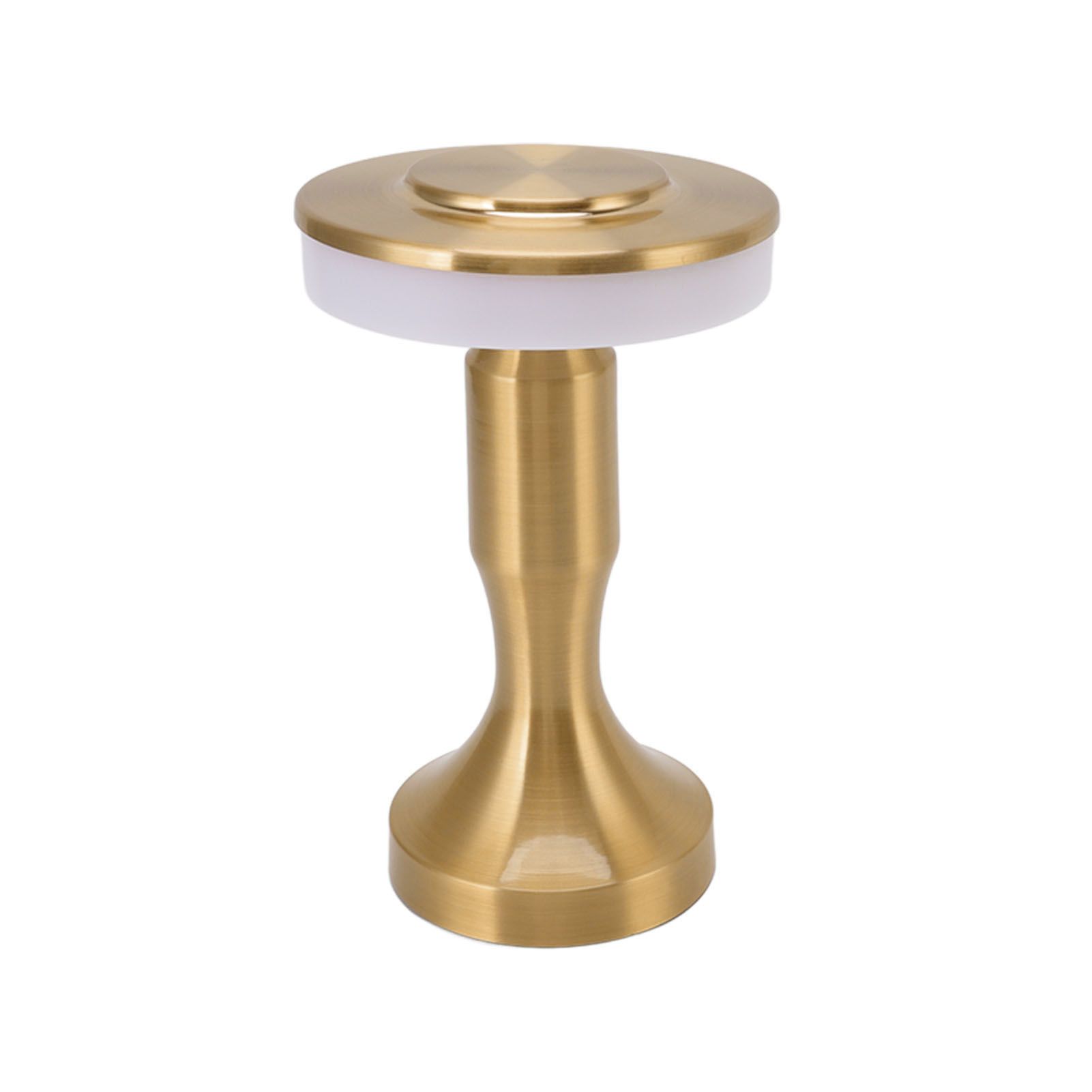 Portable LED Table Lamp Touch Sensor 3 Color Temperatures Rechargeable Battery Powered Bedside Night Lamp for Dining Room Gold - Image 4