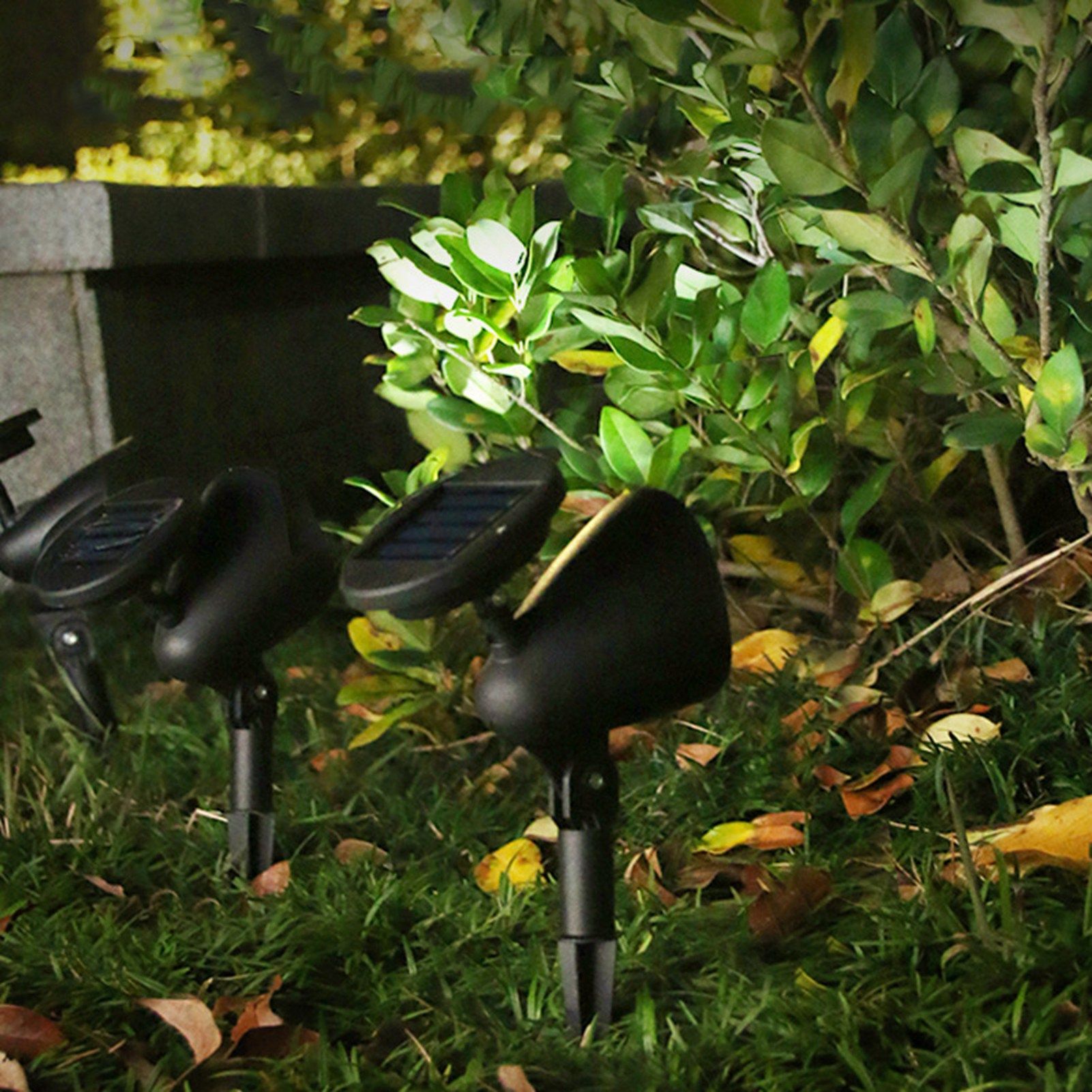 Outdoor Solar Spotlight LED Lamp Waterproof Garden Lamp Ground Lawn Light for Landscape White - Image 4