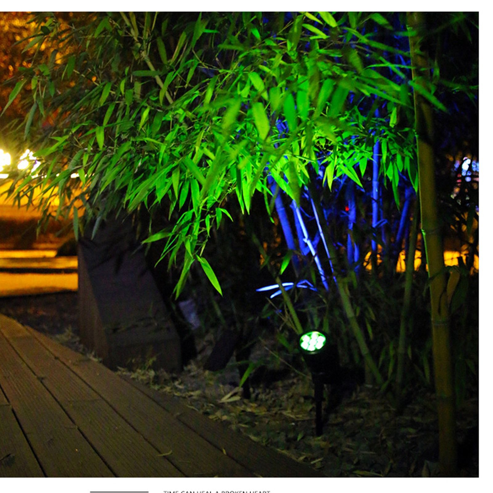 Outdoor Solar Spotlight LED Lamp Waterproof Garden Lamp Ground Lawn Light for Landscape White - Image 5