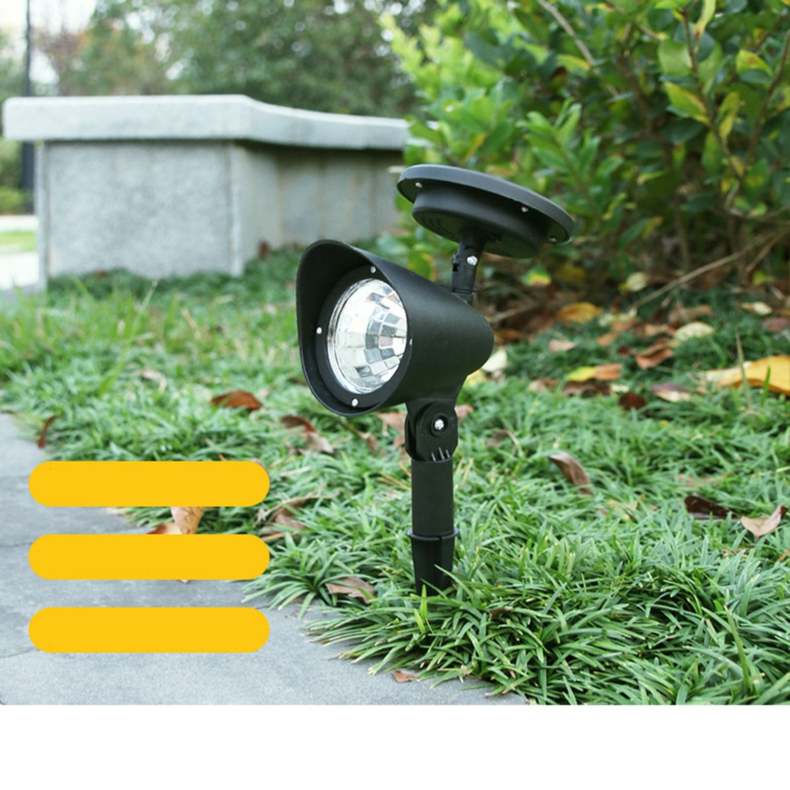 Outdoor Solar Spotlight LED Lamp Waterproof Garden Lamp Ground Lawn Light for Landscape White - Image 6