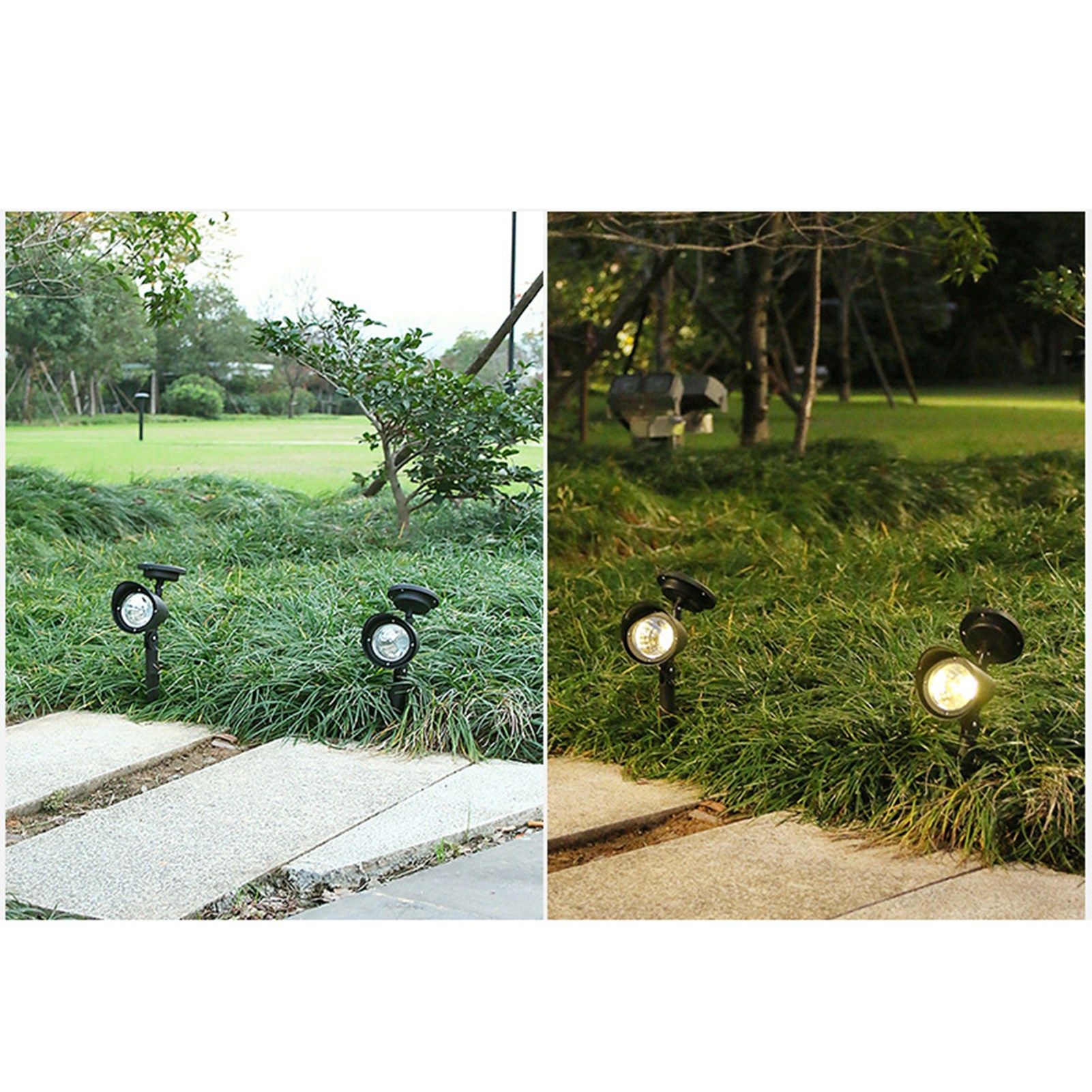 Outdoor Solar Spotlight LED Lamp Waterproof Garden Lamp Ground Lawn Light for Landscape White - Image 7
